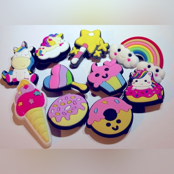 Jibbitz Accessories - BOGO SALE NEW 10 Sweets Croc Charms Jibbit Shoe Charm Disney Croc Charms